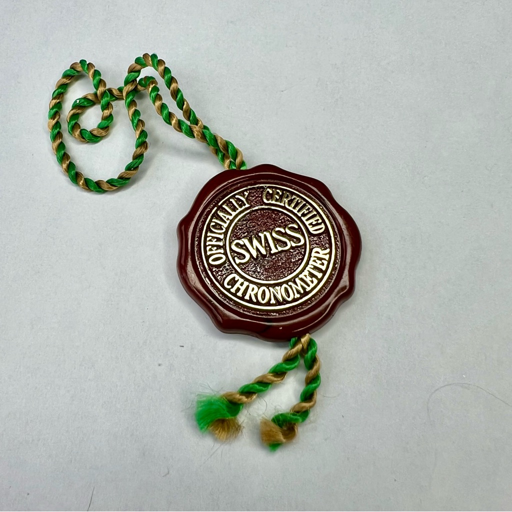 Rolex Officially Certified Chronometer Red Hang Tag